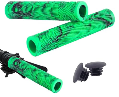 Raxove Gummigriffe für Griffe, Kinderfahrradgriff | 2 Stück geschlossene Lenkergriffe - Rutschfester Lenkerschutz in leuchtenden Farben für Mountainbike und Hochgeschwindigkeitsradfahren