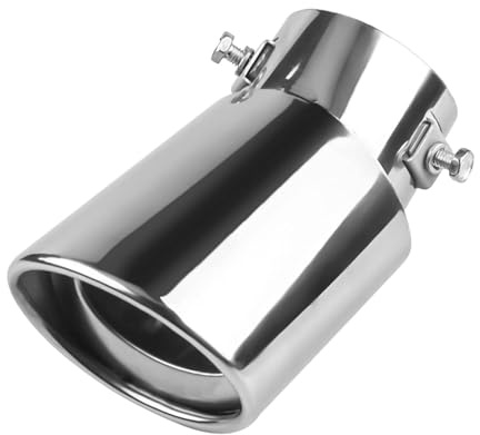 WPJOLOAAX Terminale di Scarico Punta Marmitta, per Hyundai i20 III (BC3/BI3) 2020 2021 2022 2023-2025 Rivestimento Copertura Silenziatore Posteriore Acciaio Inox Accessorio Auto