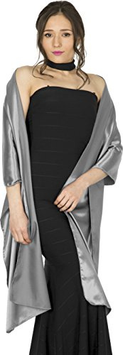BlackButterfly Estola Mujer Raso Ceremonia | Brillo Satinado, 48 x 241 cm, Bodas y Damas de Honor, Ligera, Talla Única
