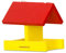Windhager Vogelhaus Sparrow, Vogel-Silo, Futterhaus für Vögel, Vogelhäuschen, Gelb, 06993