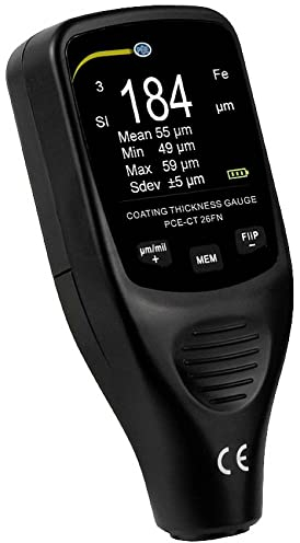 PCE Instruments - Espesímetro/Medidor de espesor de recubrimiento PCE-CT 26FN