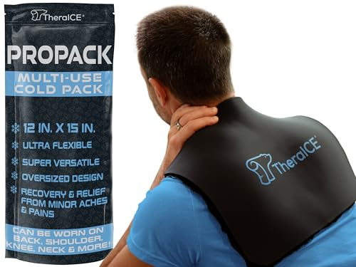 TheraICE PROpack Cold Therapy Reusable Cold Gel Ice Pack - Extra Large 12x15 - Great for Muscular Back Pain, Shoulder, Hip Knee - Oversized Multipurpose Cold Icepack for Minor Aches & Pains