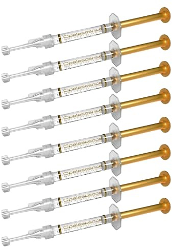 Opalescence 45% Syringes Teeth Whitening Gel - with PF - (8 Syringes) Refill Kit Carbamide Peroxide. Made by Ultradent, in Mint Flavor. Tooth Whitening 5359-4