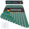 BAMONDO Badewannenmatte rutschfest & hautsensitiv (Dunkelgrün) - 88x39 cm - maschinenwaschbar | schimmelfrei | BPA frei - Antirutschmatte für Badewanne mit Saugnäpfe
