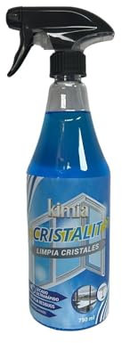 KIMIA - Limpia Cristales Cristalit 750ml | Secado Ultrarrápido | Limpieza Profunda | para Superficies de Vidrio | Evita Formación de Marcas