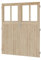 CHILLROI® Doppelflügeltür aus Holz inkl. Türschloss und Rahmen in verschiedenen Ausführungen nordische Fichte (B/T/H) 174 x 3,6 x 180,5 cm (naturbelassen)