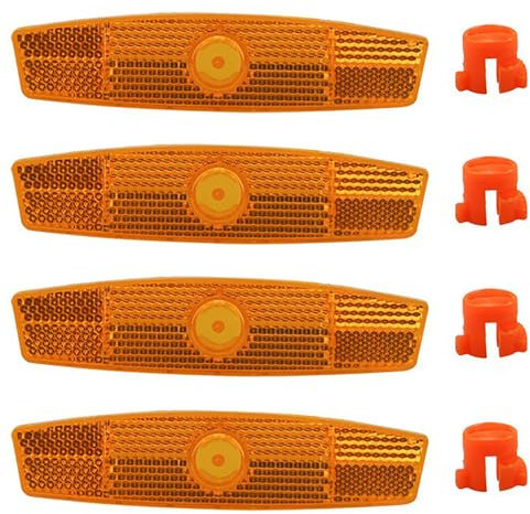 QIYUDUOLA 4 Stück Fahrrad-Reflektoren, Speichen, Falten, Fahrräder, Radreflektoren, Speichenreflektoren