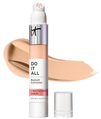 IT Cosmetics Do It All Radiant Concealer, 7 ml, Feuchtigkeitsspendend, aufpolsternder, abdeckender und aufhellender 4-in-1 Concealer Stick, Natürliches Finish, Farbton 215 Light Warm