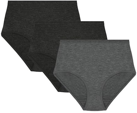 METARINO Women's Merino Wool High Waisted Briefs, Sports Underwear 3 Pack