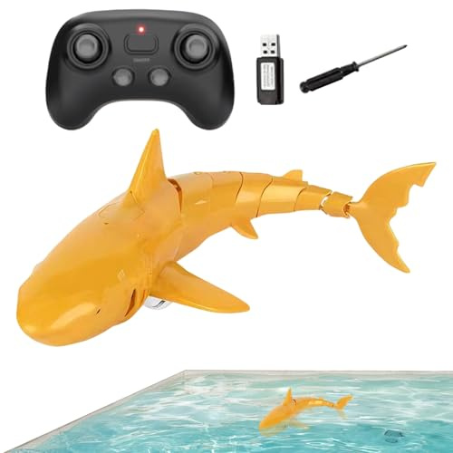 Juguetes de Tiburón para Niños | Educativo Impermeable Interactivo,Juguete De Tiburón Submarino con Control Remoto - para Niños en Playa Piscina Exterior Interior Fiestas