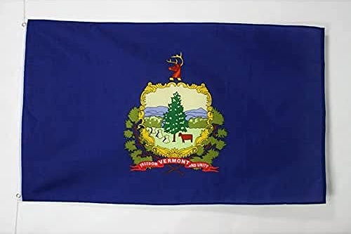 BANDIERA VERMONT 90x60cm - BANDIERA STATO AMERICANO – USA - STATI UNITI 60 x 90 cm - AZ FLAG