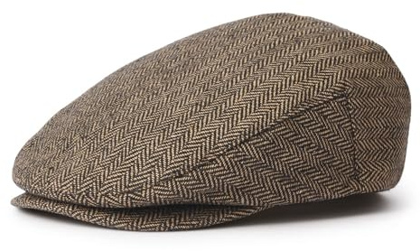Brixton Unisex-Erwachsene Hooligan Snap Cap Zeitungskappe, Braun/Khaki, SMALL