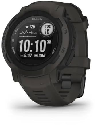Garmin Instinct 2, Rugged Outdoor Watch with GPS, Built for All Elements, Multi-GNSS Support, Tracback Routing and More, Graphite - 010-02626-10