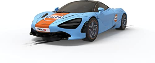 Scalextric C4394 1:32 McLaren 720S Gulf Edition HD - Slotcar, Rennbahn, Auto für Rennbahn, Rennbahnauto, Rennbahn für Kinder, Kinderspielzeug, Zubehör für Kinderrennbahnen