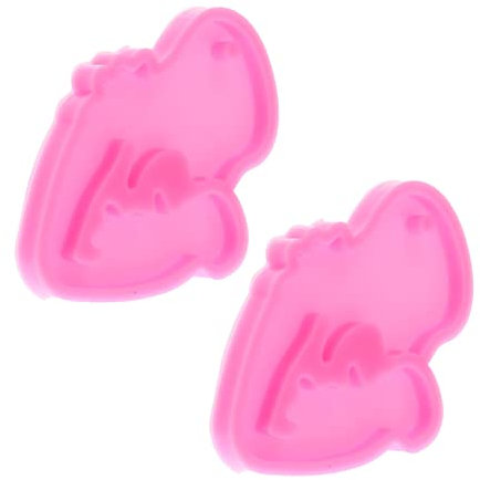 COHEALI 2st Schlüsselanhänger Form Silikonformen Für Harz Mama-baby-schlüsselanhänger Schlüsselanhänger Harz Silikonform Aus Harz Mama-baby-anhänger Schwangere Frau Kieselgel Schmuck Fudge