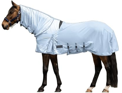 Waldhausen Ekzemer-Fliegendecke Protect, hellblau/dunkelblau, 115 cm