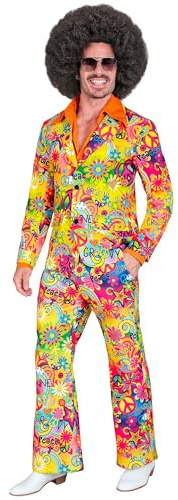 W WIDMANN MILANO Party Fashion - Abito da discoteca, costume da uomo anni '60, outfit retrò con giacca e pantaloni per Carnevale