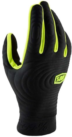 100% BRISKER Xtreme Handschuhe Schwarz/Fluo Gelb - L