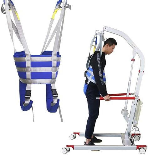 Paranco per Sollevare Anziani, Sollevatore per Pazienti con Imbracatura per Tutto Il Corpo, Amaca per Trasferimento da Bagno, Ausili per Camminare in Piedi per Anziani, Portatori di Handicap, Cinghi