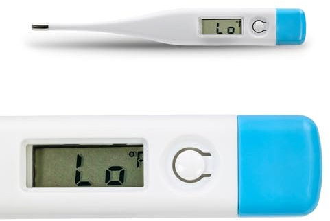 Termometro Digitale con Display Grande, Punta Flessibile, Misurazione Rapida e Precisa