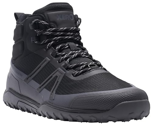Xero Shoes Mens Scrambler Trail Mid WP Black/Asphalt