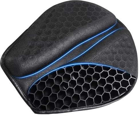 sätesöverdrag Hopfällbar Motorcykel Gel-sitsdyna 3D Honeycomb Struktur Shock Andas Motorcykel Gel-sits Skydda sätesskydd(L)