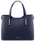 Tuscany Leather Olimpia - Shopping Tasche aus Leder (Dunkelblau)