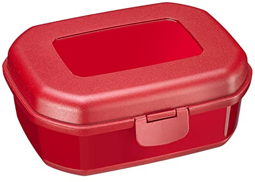 Westmark Brotdose/Snackbox -Maxi- 935 ml, mit Klick-Verschluss, Höhe: ca. 7,4 cm, Kunststoff, Rot, 23522270