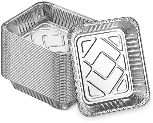 MontoPack Aluminum Foil Pans Half Size Roasting Chafing Pan | Bulk 30 Pack of 9x13 Tins for Cooking, Baking & Catering | Heavy Duty Disposable Cookware Steam Table Trays for Buffet & Food Prepping