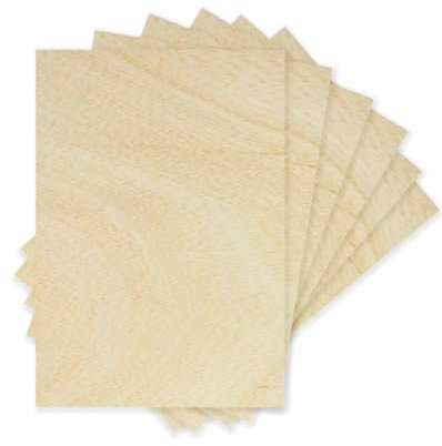 CHELY INTERMARKET Tableros Contrachapado Abedul 20x30 CM 10 MM 1 Unidad Madera Natural Corte Láser CNC Manualidades Pirograbado Modelismo Decoración Artesanía Tablero Bricolaje Precisión