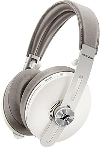 Sennheiser Momentum 3 Wireless - Active Noise Cancelling Headphones with Alexa, Auto On/Off, Smart Pause Functionality and Smart Control App - White