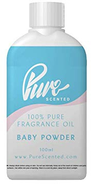 Baby Powder Fragrance Oil - 100ml Suitable for Candles, Wax Melts, Cosmetics, Diffusers, Soap (Baby Powder)
