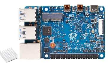 Banana Pi BPI-M6 Synaptics VS680 Single Board Computer, LPDDR4 4GB RAM 16GB eMMC, 6.75Tops NPU GE9920 GPU onboard GbE Gigabit Ethernet Port for AI Edge Computing Monitor Support Android Linux