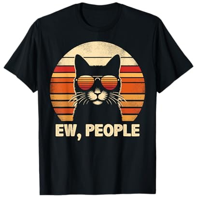 Gafas de sol retro con diseño de gato, estilo vintage para mujeres, hombres y niños Camiseta