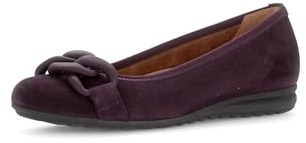 Gabor Ballerines classiques pour femme, plates, largeur supplémentaire modérée (G), Bramble 49, 38.5 EU