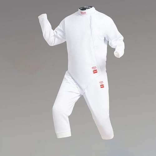 YZMJXNYY Fechtanzug 3-teiliges Set, Schutzanzug für Fechtausrüstung, 3-teiliger Fecht Schutzanzug (Hose/Jacke/Weste),Fechtkleidung for Erwachsene Und Kinder, Folien-/Degen-/Säbel-Fechtanzug(28)