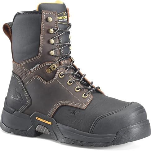 Carolina Boots Mens 8 Safety Toe Work Boot - Durable, Comfortable Industrial-and-Construction-Boots for Tough Environments, Brown - 12 Wide