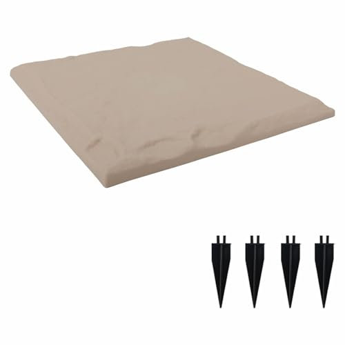 Lot de 15 pierres de marche d'extérieur sur piquet dans le sol - Grandes pierres de marche pour trottoirs de jardin - Pierres de marche en résine utilisées comme pierres de marche et manucure (bleu