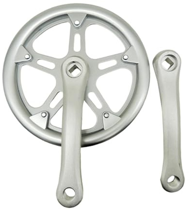 LeeQinersw Juego de para Bicicleta con Plato Brazo de Manivela Cigüeñal y Rueda Dentada Material Metálico Resistente Adecuado para Bicicletas de Ciudad