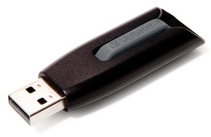 Verbatim Store 'n' Go V3 USB-Stick, USB-3.2 Gen1, 16 GB, Speicherstick mit Schiebemechanismus, USB-3 mit SuperSpeed-Schnittstelle, externer Speicher für Laptop Notebook & Co, schwarz