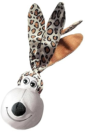 KONG – Wubba Floppy Ears – Interaktives, Quietschendes Hundeplüschtier (Farbvar.) – Für Große Hunde