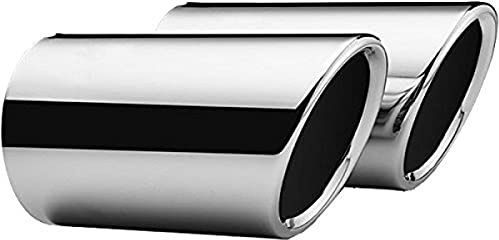 Volkswagen 00071913BCH9 Rear Silencer Trim Kit 70mm Bevelled Chrome Silver