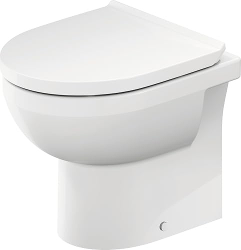 Duravit No.1 WC au sol, rimless, 370x480mm, sortie horizontale, 218409, Couleur: Blanc avec HygieneGlaze