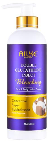 AILKE BOOST LUSTER Loción Corporal Iluminadora con Glutatión Crema Corporal Hidratante Intensamente Hidratante Suave No Grasa Radiante Para Todo Tipo De Piel 500 ml