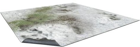 Battle Systems Terrain Winter Snowscape Game Mat 2x2 - Neoprene Playmat for Warhammer, D&D, Frostgrave and More!