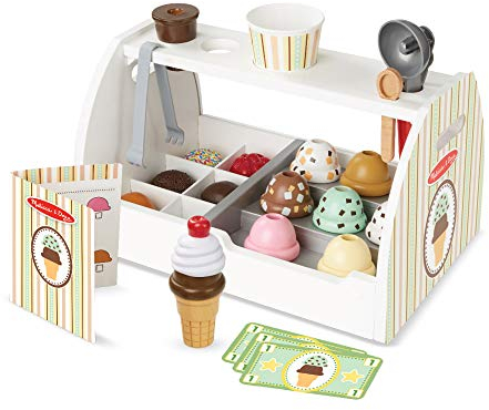 Melissa & Doug | Mostrador De Heladería De Madera | Juguetes de simulación | 3+ years