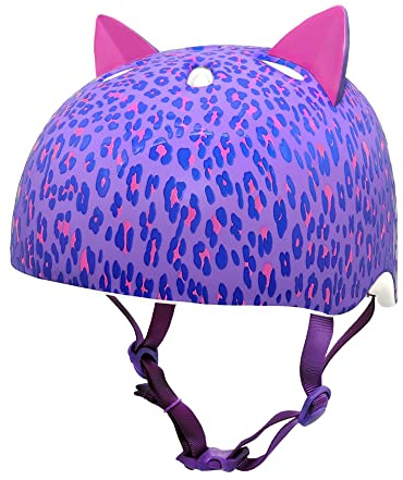 Krash Unisex Youth Krash Fit System Youth (8+ Years) - Leopard Kitty Unisize 54-58cm Helmet, Leopard Kitty, UK