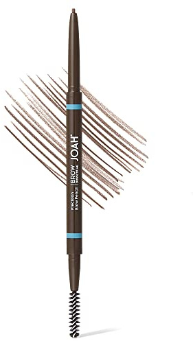 JOAH Dual-Ended Eyebrow Pencil - Brow Down To Me Ultra-FIne Tip Precision Brow Pencil with Built-In Spoolie Brush for Flawless Brows, Smudge-Proof, Water-Resistant, Cool Taupe