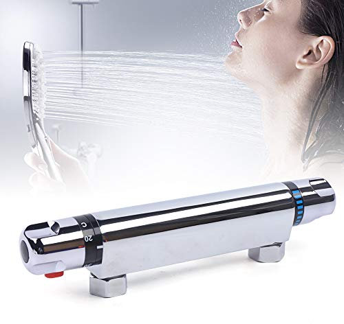 Rubinetto termostatico per vasca da bagno con rubinetto per doccia con termostato, design a 38 °C, termostato, miscelatore per doccia