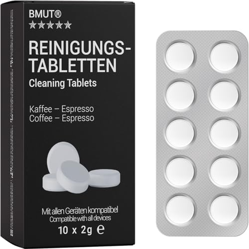 10x Reinigungstabletten für Kaffeevollautomaten | gegen Kaffeeöl-Rückstände | für Jura, Siemens, Delonghi etc.